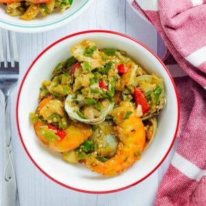 Seafood Okro & Pounds